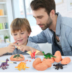 Dinosaur Eggs Dig Kits -12 Dinosaur Excavation Kits with 12 Unique Dinosaur Toys