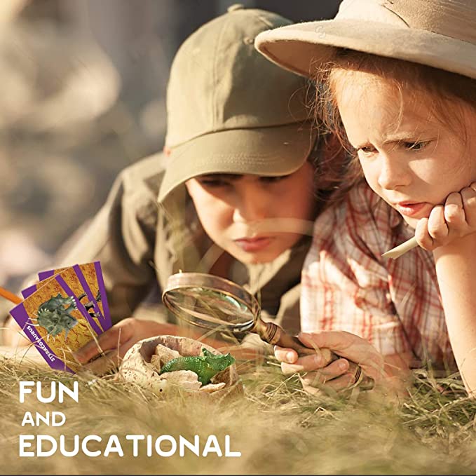 Dinosaur Eggs Dig Kits -12 Dinosaur Excavation Kits with 12 Unique Dinosaur Toys