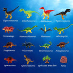 50 Pieces Dinosaur Play Set - Walking Dinosaur with Moving Jaws Coming Out From Jurassic World, Develop Kids Imagination