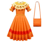 Girls Halloween Dress Fancy Madrigal Family Party Cosplay Outfit for Kids Party Costume