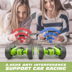 Kid RC Drift Cars 2.4G Remote Control Car Double Side 360 degrees Stunt Racing Car