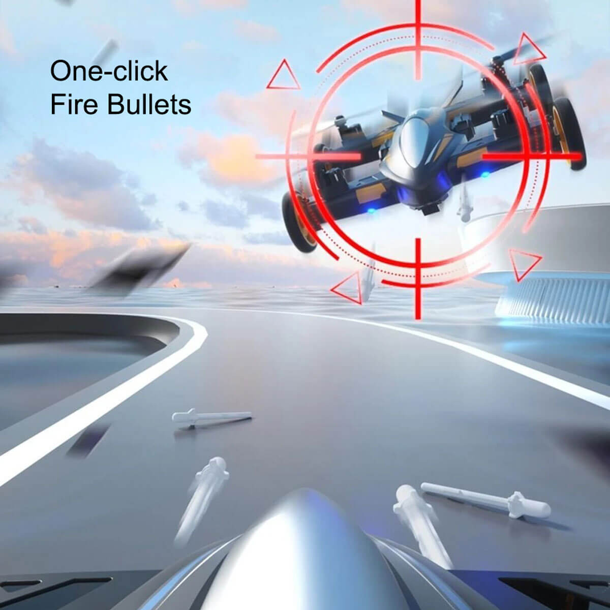 Fighting Drone With Camera 8K Aerial Photograph 2 in 1 Land And Air UAV Multifunctional Bomb Fighter Remote Control Aircraft