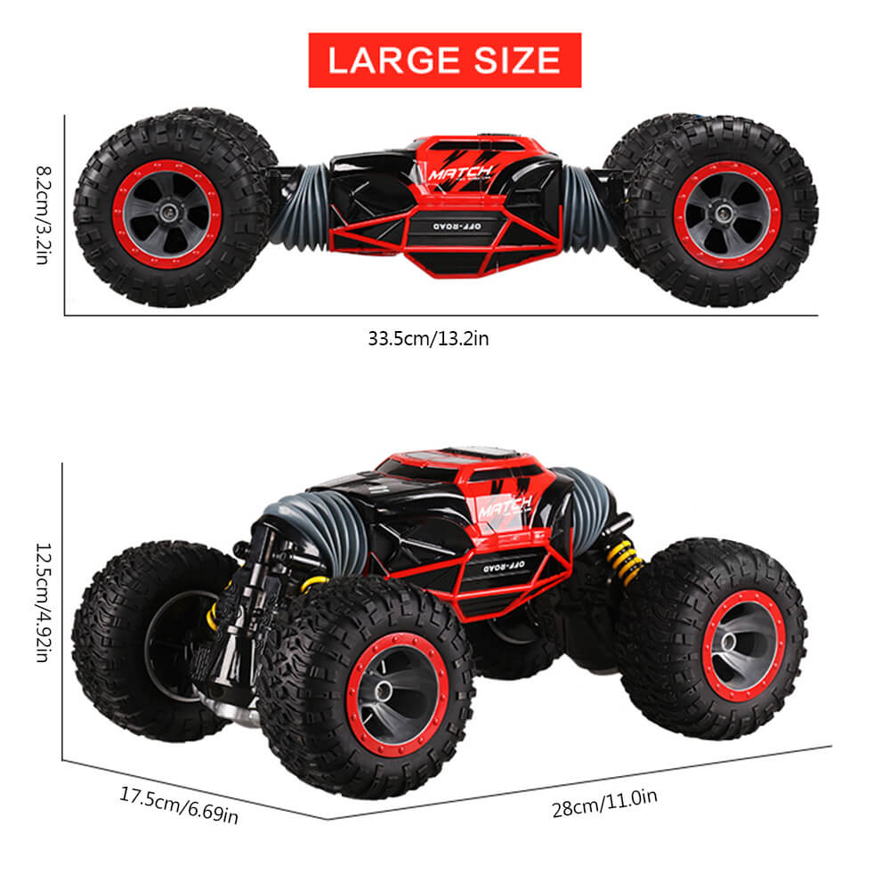 RC Twist Rock Crawler Car 4WD Transform 15 Km/h All Terrains Remote Control Toy Stunt Cars