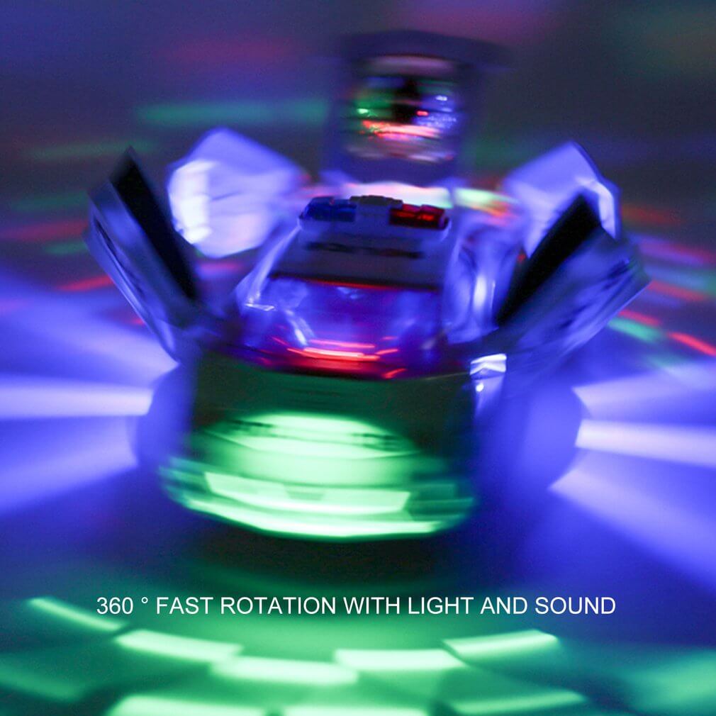 Electronic Police Car Toy with 360 Degree Rotary Wheel Cool Lighting Sirens Sound and Rotation