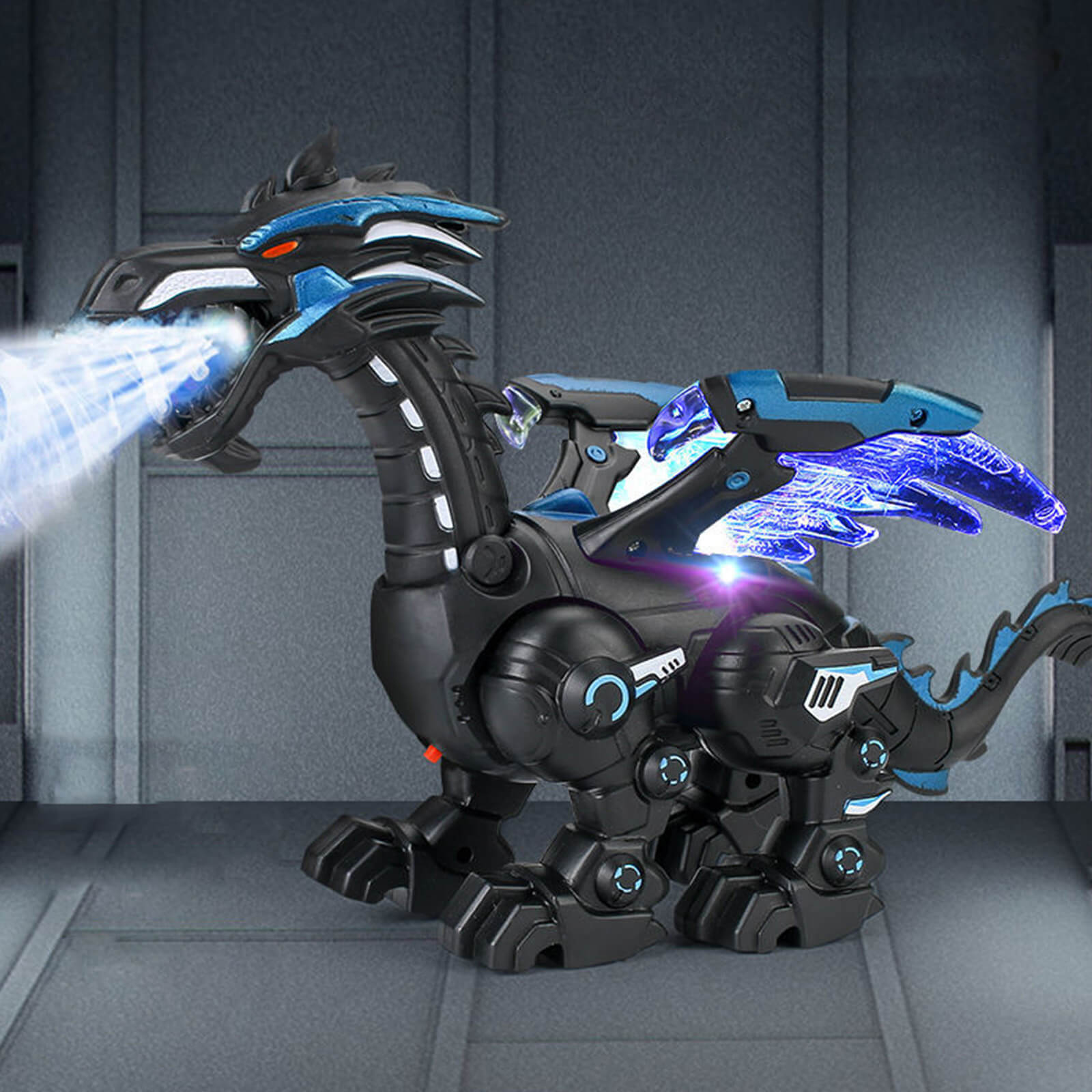 Kids Electric Pterosaur Toy Walking Spray Roar Dinosaur for Boys Girls Birthday Gift