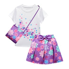 Girls Isabela T-shirt and Skirt with Bag 3PCS Isabela Madrigal Daily Cosplay Costumes