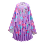 Flower Princess Isabela Long Sleeve Dress Girls Isabela Mardrigal Magic Cosplay Dress with Bag and Cloak
