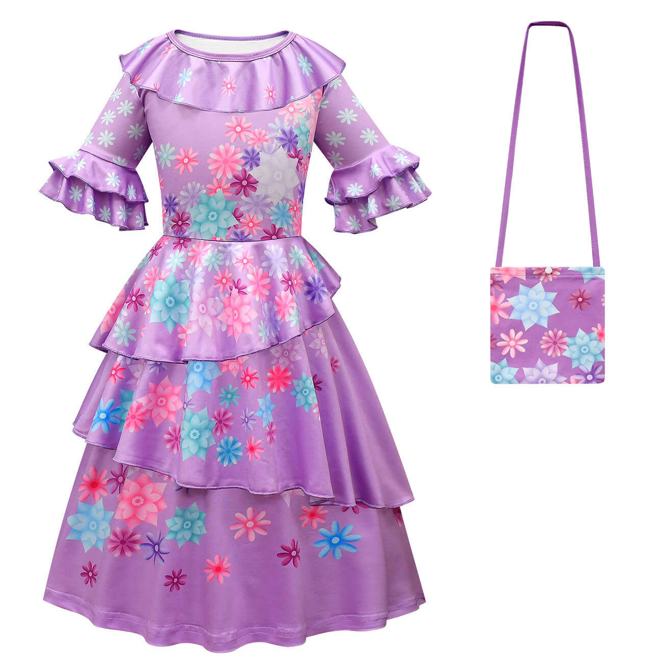 Girls Isabela Party Dress Perfect Flower Princess Cosplay Outfit