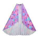 Flower Princess Isabela Long Sleeve Dress Girls Isabela Mardrigal Magic Cosplay Dress with Bag and Cloak