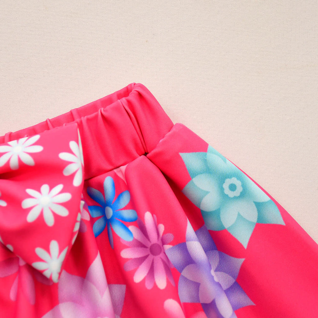 Girls Magic Family Madrigals Swimwear Dress Cosplay Bathing Suit Princess Ruffle Flounce Two Piece Swimsuits