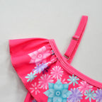 Girls Magic Family Madrigals Swimwear Dress Cosplay Bathing Suit Princess Ruffle Flounce Two Piece Swimsuits