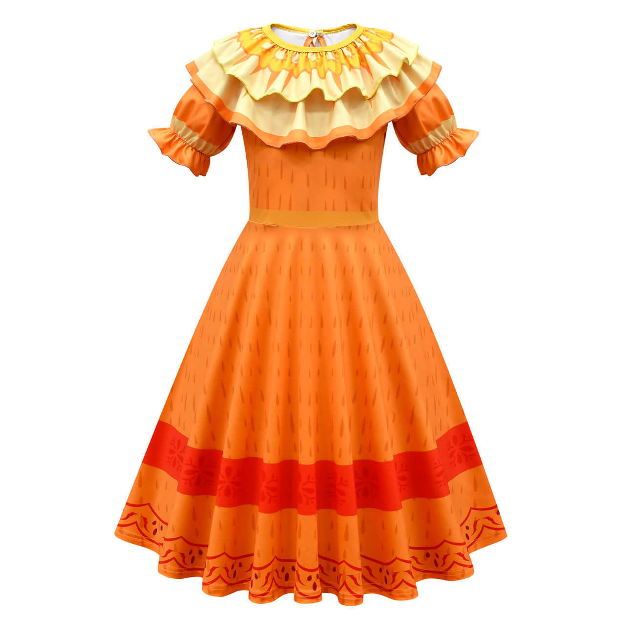 Kids Mirabel Dress Familia Madrigal Cosplay Dresses Halloween Party Dress Up Costume