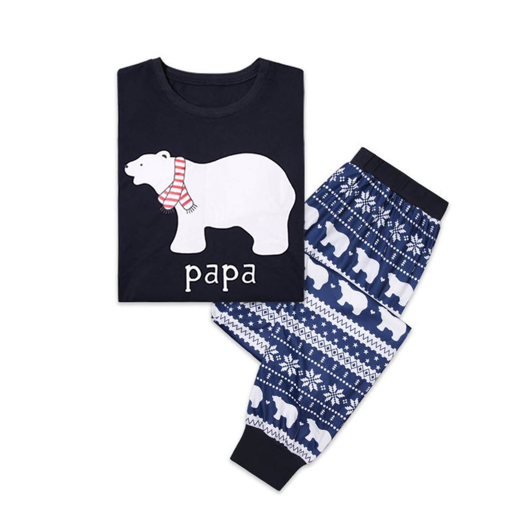 Family Christmas Pajamas Set Casual Winter Long Sleeve Parent-child Family Matching Clothes