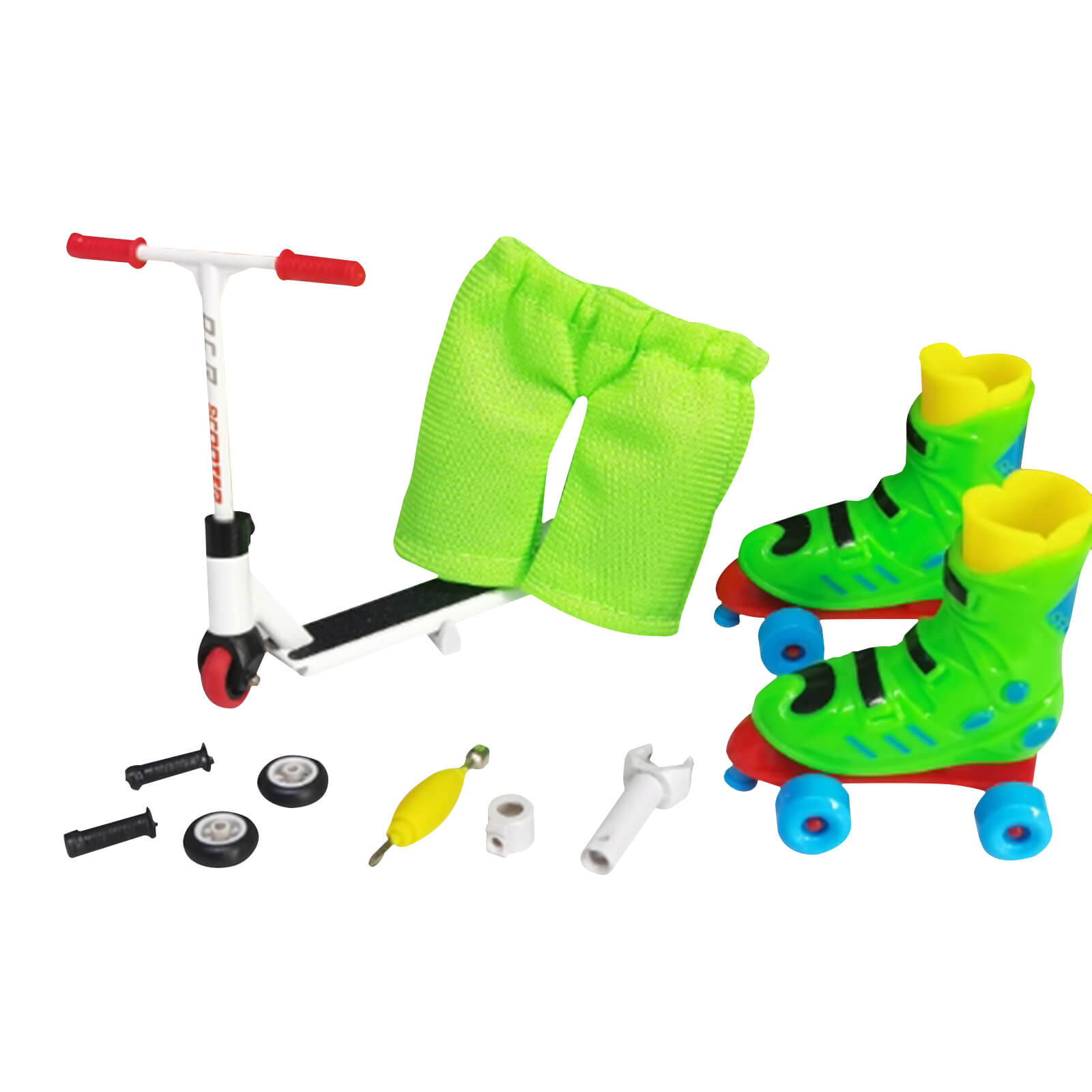 New Finger Skateboards Mini Finger Toys Set Mini Scooter Finger Roller Skates