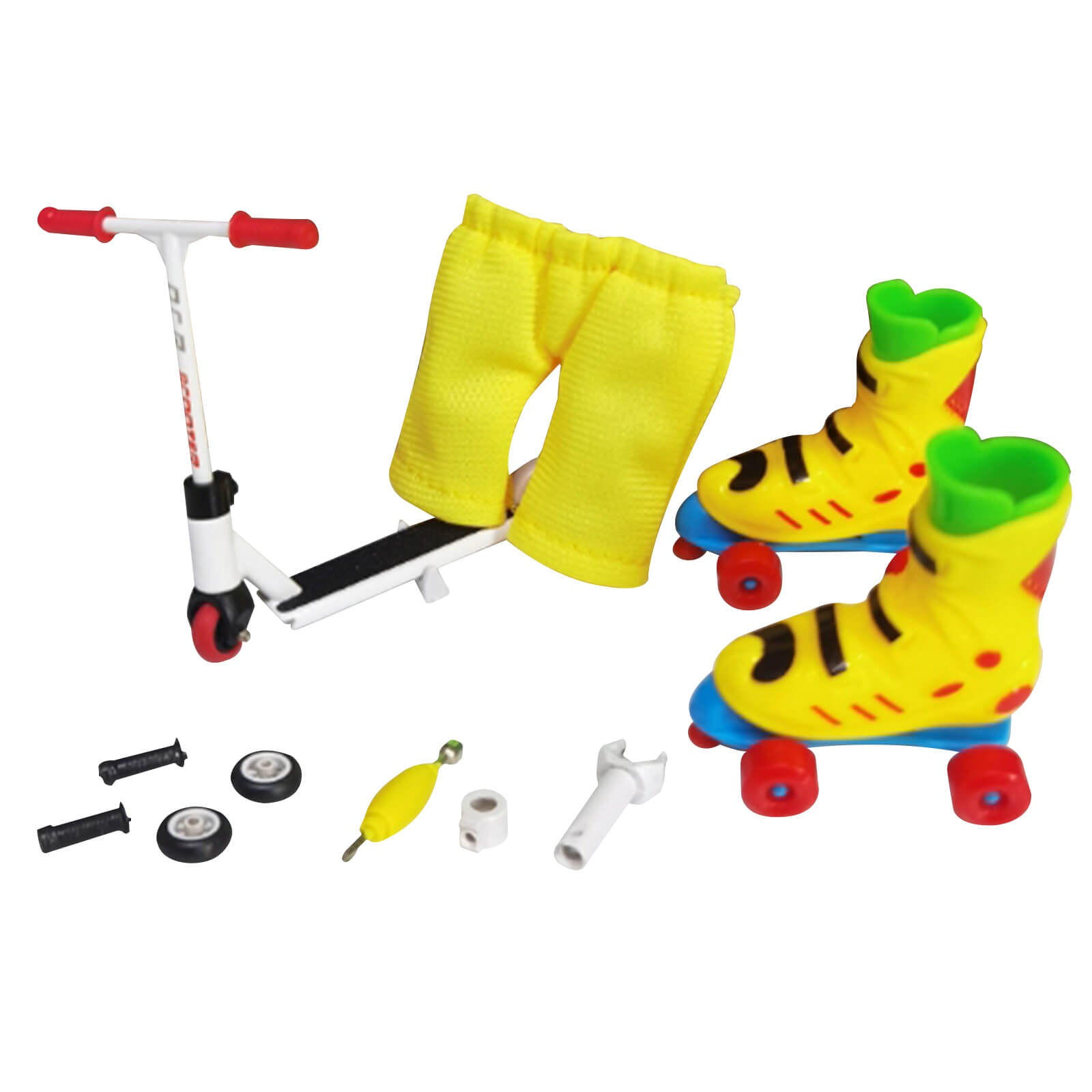 New Finger Skateboards Mini Finger Toys Set Mini Scooter Finger Roller Skates