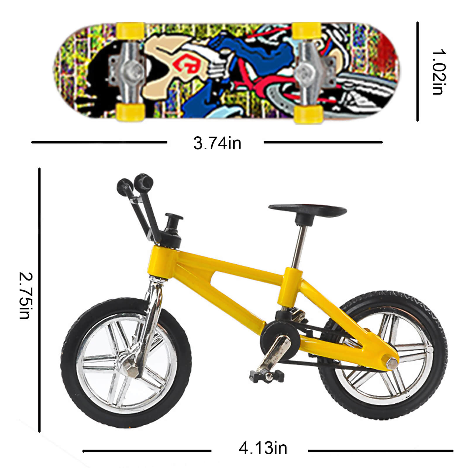 New Finger Skateboards Mini Finger Toys Set Mini Scooter Finger Roller Skates