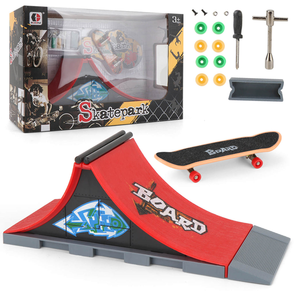 New Finger Skateboards Mini Finger Toys Set Mini Scooter Finger Roller Skates