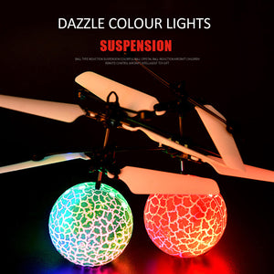 Hands Free Mini Drone Fancy Crystal Flying Ball LED Light RC Drone Induction Aircraft Toys