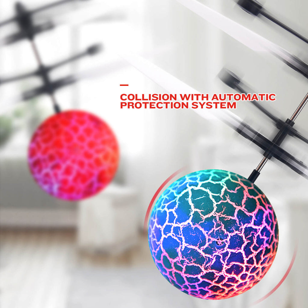 Hands Free Mini Drone Fancy Crystal Flying Ball LED Light RC Drone Induction Aircraft Toys