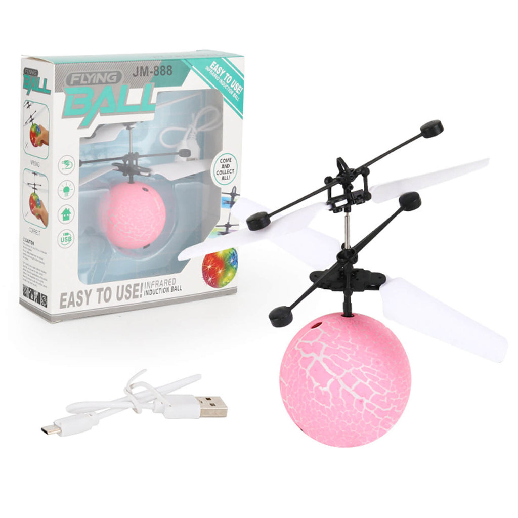 Hands Free Mini Drone Fancy Crystal Flying Ball LED Light RC Drone Induction Aircraft Toys