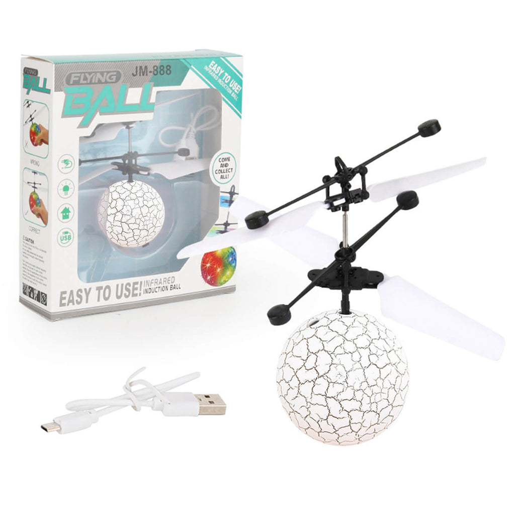 Hands Free Mini Drone Fancy Crystal Flying Ball LED Light RC Drone Induction Aircraft Toys