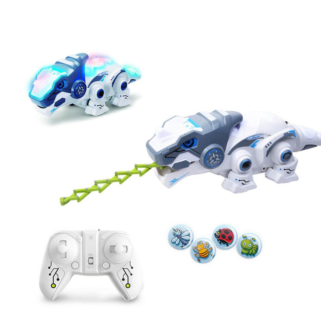 2.4G Remote Control Foraging Chameleon Robotic Intelligent Dinobot Dinosaur Toys Electronic Pet