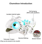 2.4G Remote Control Foraging Chameleon Robotic Intelligent Dinobot Dinosaur Toys Electronic Pet