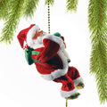 Christmas Decorations Funny Santa Claus Climbing The Rope with Music Up and Down