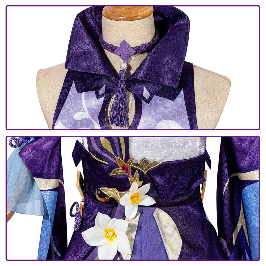 Keqing Cosplay Costume Adult Game Ke Qing Outfit Full Set Halloween Party Dress Up