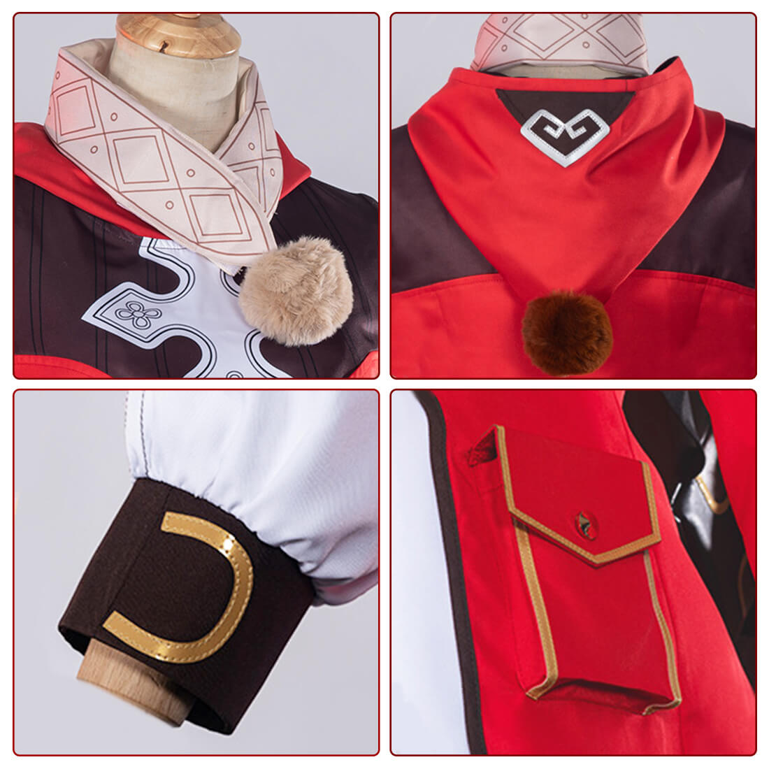 Klee Cosplay Costume Adult Klee Halloween Party Outfit Game Fans Dress Up Full Set