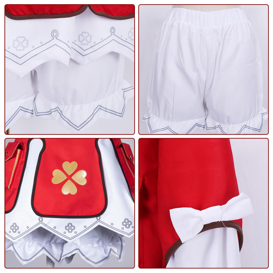 Klee Cosplay Costume Adult Klee Halloween Party Outfit Game Fans Dress Up Full Set