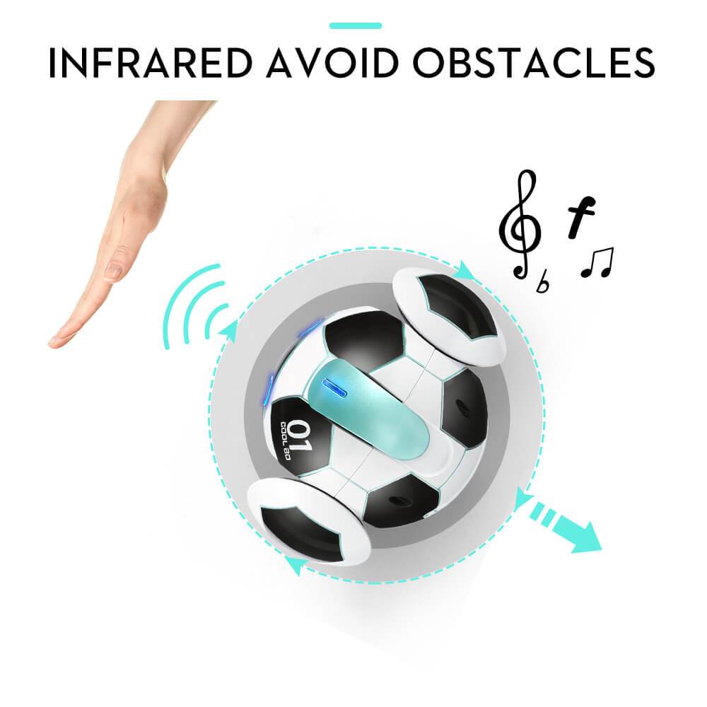 Intelligent Dialogue Toy Voice Recognition Control Robot Gesture Induction Obstacle Detective Deformation Soccer Toy