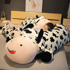32"/39"/47" Large Lying Cow Soft Throw Pillow Plush Stuffed Animal Toy Sleep Pillow for Children's Gift