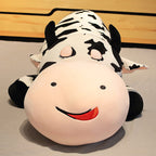 32"/39"/47" Large Lying Cow Soft Throw Pillow Plush Stuffed Animal Toy Sleep Pillow for Children's Gift