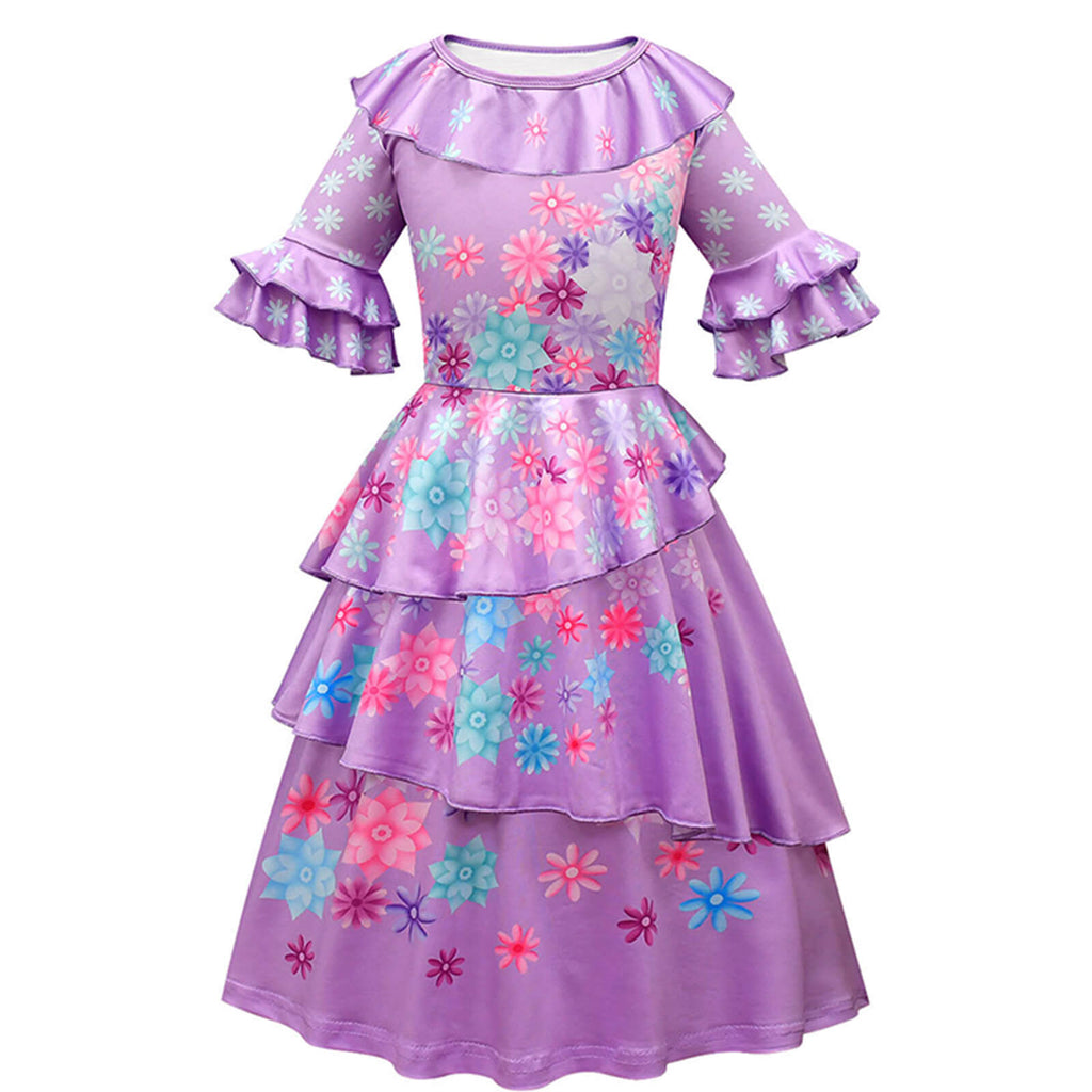 Girls Isabela Party Dress Perfect Flower Princess Cosplay Outfit