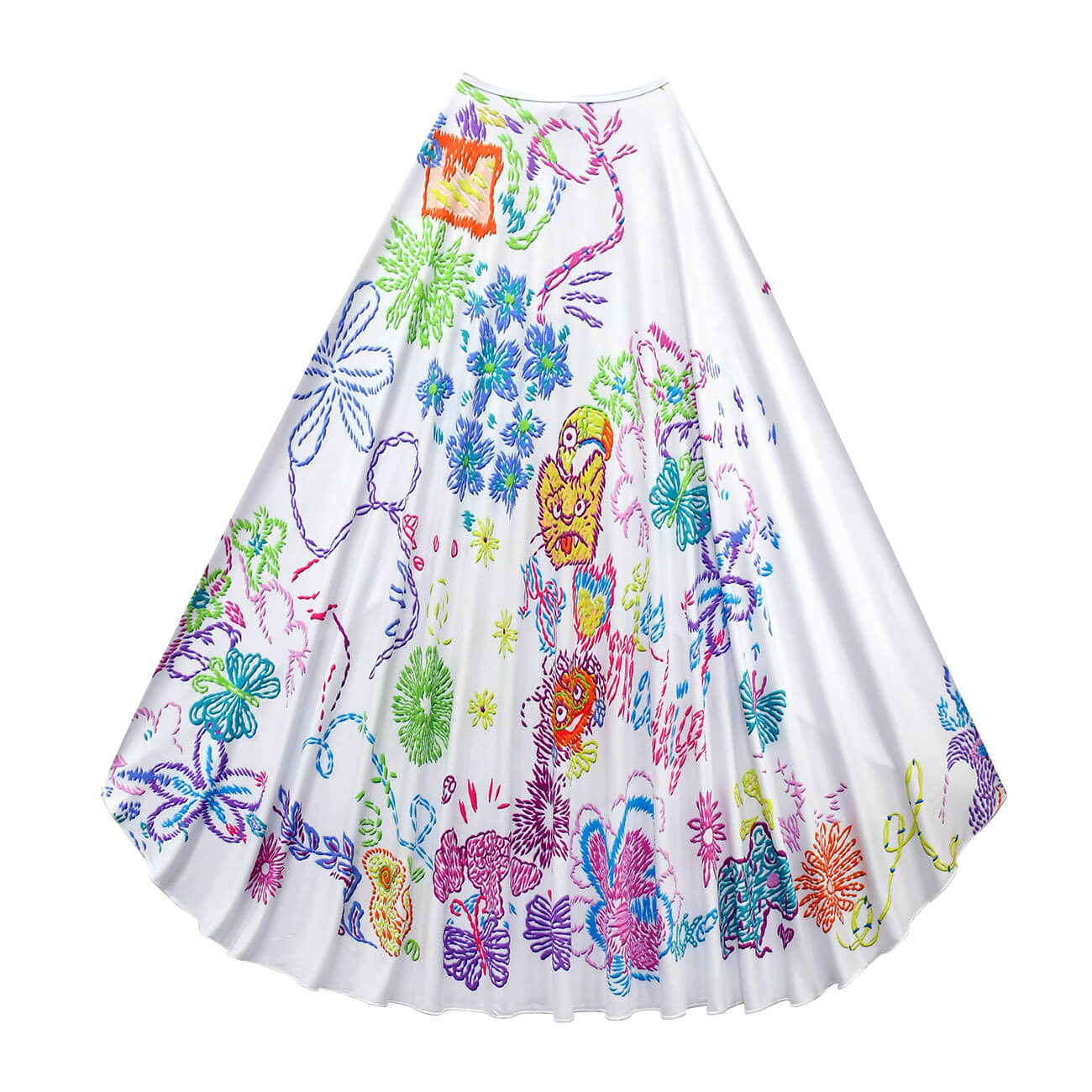 Kids Mirabel Cosplay Dress Puff Sleeve High Waist Cosplay Outfit Party Costume