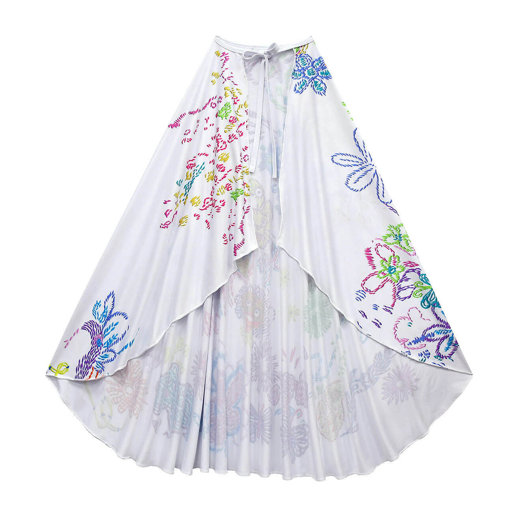 Kids Mirabel Cosplay Dress Puff Sleeve High Waist Cosplay Outfit Party Costume