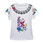 Mirabel Cosplay Costume T-shirt and Skirt with Bag For Girls Age 3 and UP