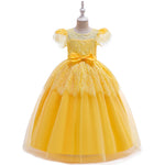 Lace Puffy Layered Flower Girl Dresses Kids Wedding Party Dress