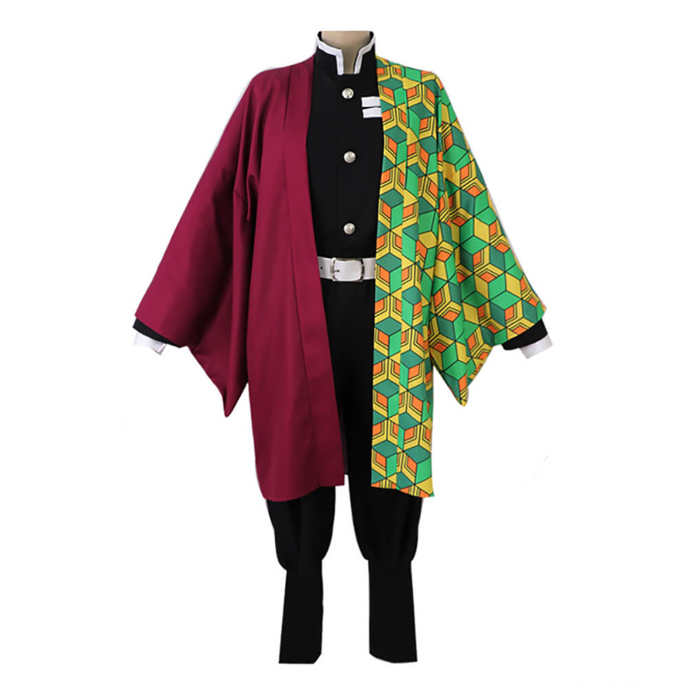 Giyuu Costume Halloween Giyuu Cosplay Outfit Full Set For Kids and Adult