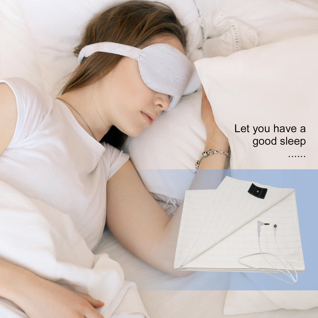 Earthing Bed Sheet with Ground Connection Cord Silver Fiber for Healthy Sleep Unique Mother's Days Gift