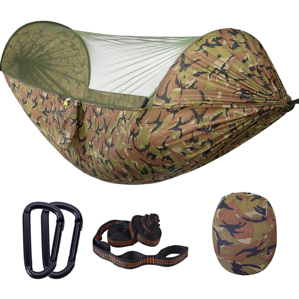 Camping Hammock with Mosquito Net Lightweight Portable Hammock for Outside, Travel, Backpacking