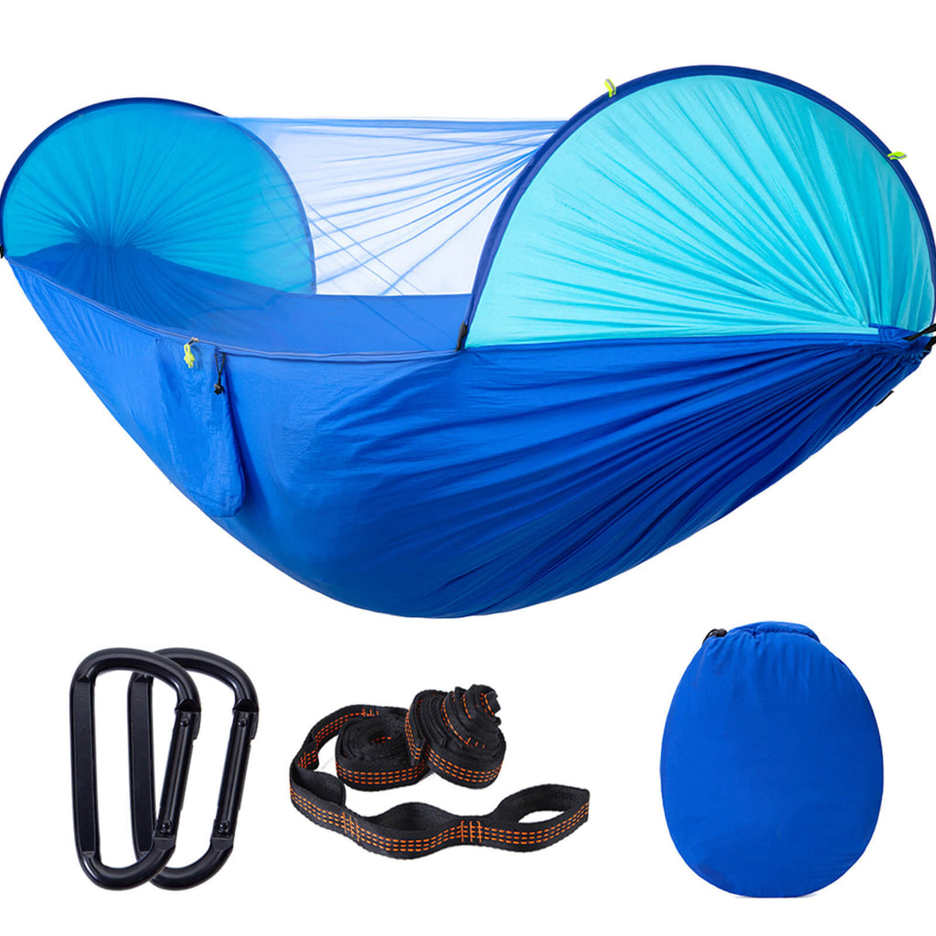 Camping Hammock with Mosquito Net Lightweight Portable Hammock for Outside, Travel, Backpacking
