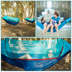 Camping Hammock with Mosquito Net Lightweight Portable Hammock for Outside, Travel, Backpacking