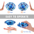 Hand Operated Drones for Kids Hands-Free Mini Drone Helicopter Flying Ball Drone Toys