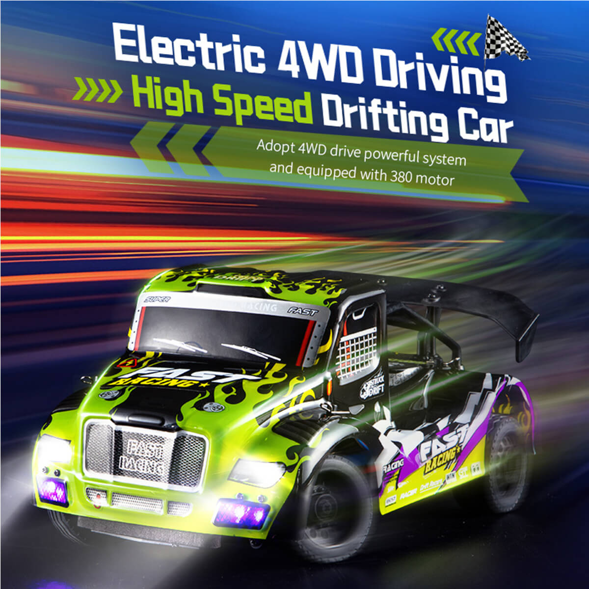 4WD Drift RC Car Electric Remote Control Fast Racing Car 2.4Ghz High Speed RC Car