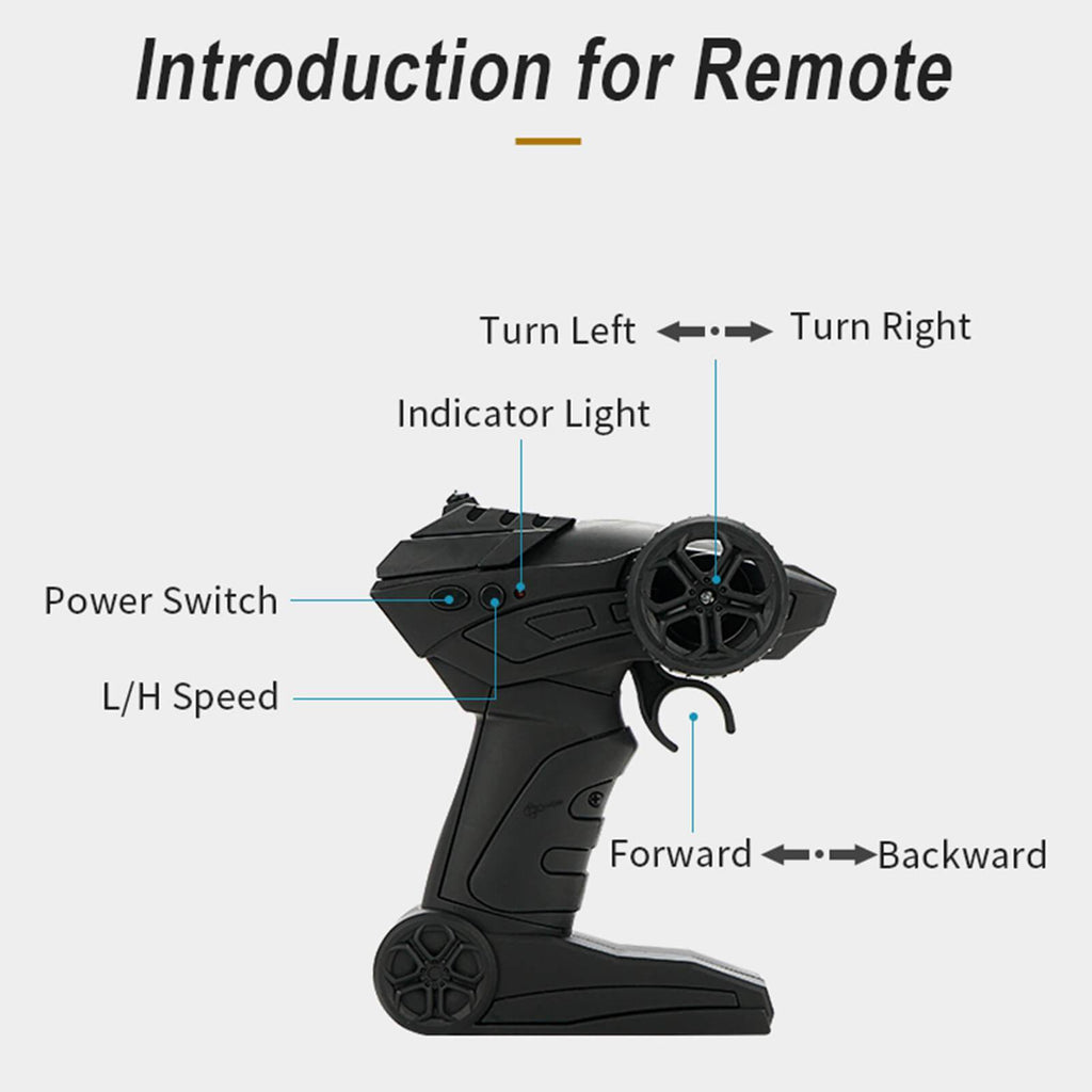 High Speed 1:20 Remote Control Car Off-road Fast Outdoor RC Toy Gift for Kids