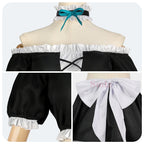 Teens Adult Honjou Nia Costume Date A Live Maid Dress Sister Halloween Suit with Accessories