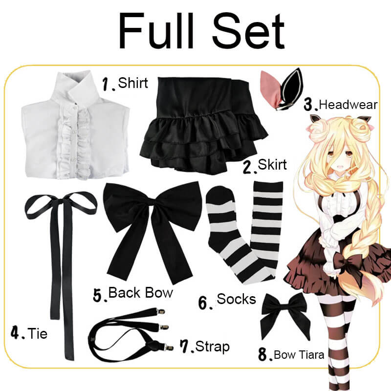 Youth/Women Hoshimiya Mukuro Costume Date A Live Cute Princess Lolita Dress Cosplay Outfit
