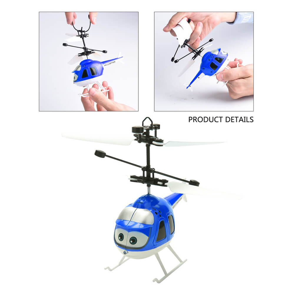 Induction RC Helicopter Flying Toys Cartoon Remote Control Drone Kids Plane Toys